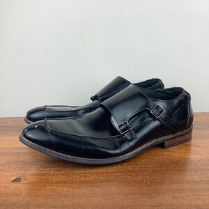 Stacy Adams Black Patent Leather Double Monk Strap Dress Formal Men’s Size 13M.